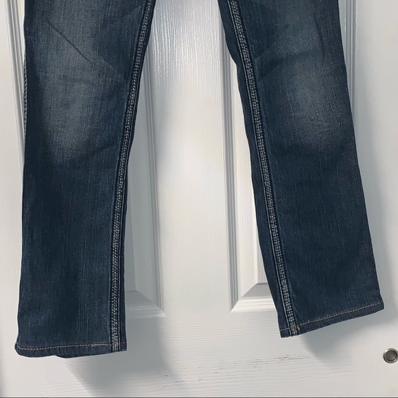 SILVER MCKENZIE denim Jeans women’s size W26/L32 blue bling on pockets low rise - Picture 3 of 15